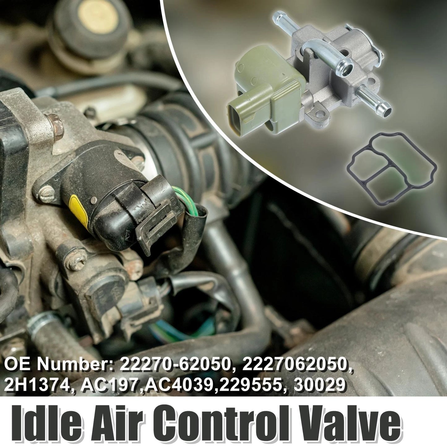 Car Idle Air Control Valve with Gasket for Toyota Tundra (2000–2002)