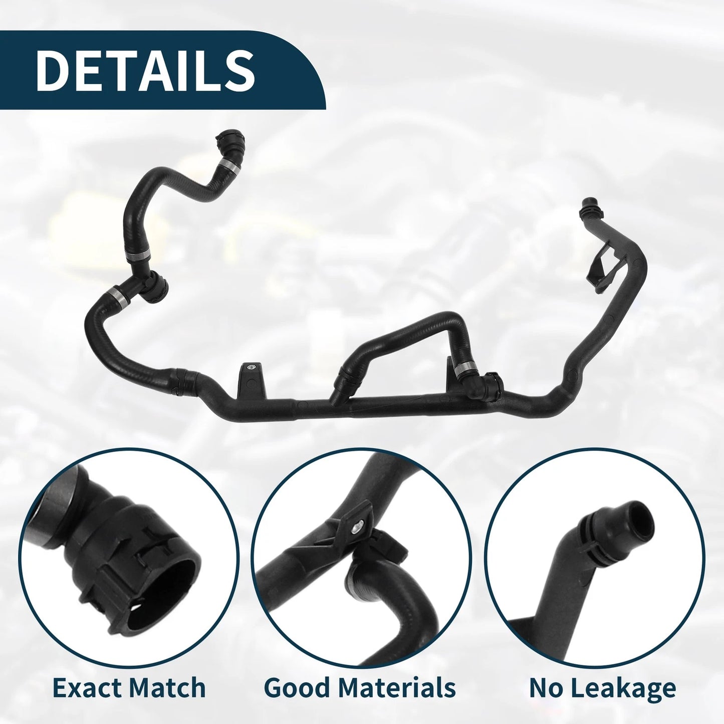 4-Way Water Hose Assembly for BMW 128i 323i 325i 328i 330i (2008-2013)