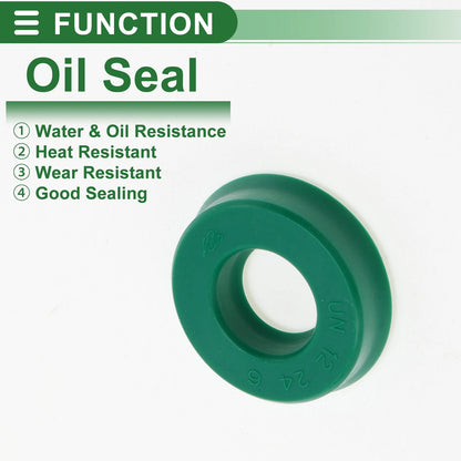 Oil Seal / 12x24x6mm / Seal Ring Rotary Shaft Seal TPU 5 Pcs for Car