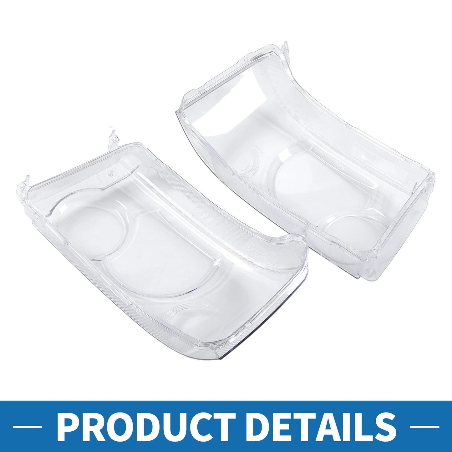 Front Left Right Headlight Lens Covers for Land Rover Range Rover Sport (2006-2013)