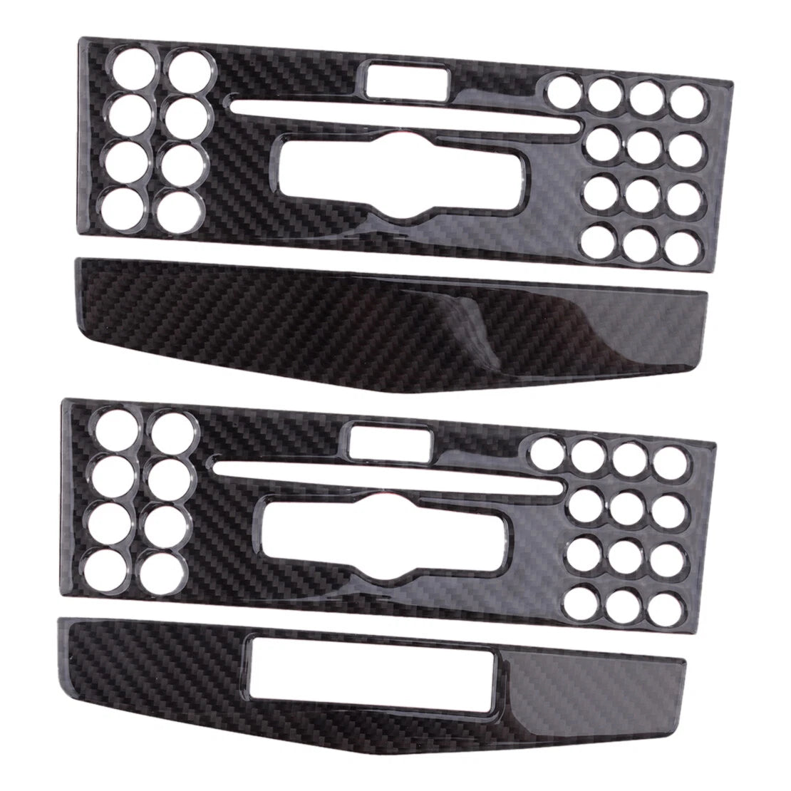 Carbon Fiber Console CD Panel Trim for Benz C-Class W204 (2007-2010)
