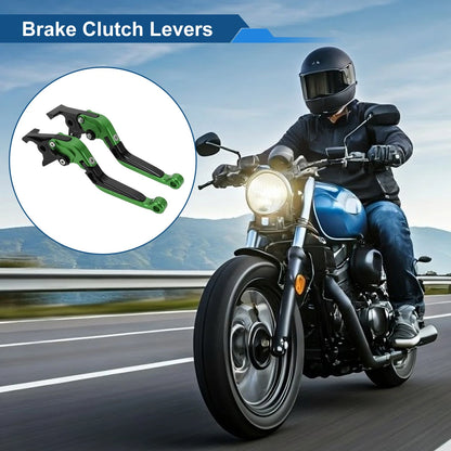 1x Adjustable Short/Long Brake Clutch Lever for Kawasaki ZX7R/ZX7RR (1989–2003)