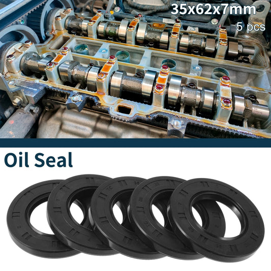 Oil Seal / 5Pcs / Seal Ring Rotary Shaft NBR Rubber for Car