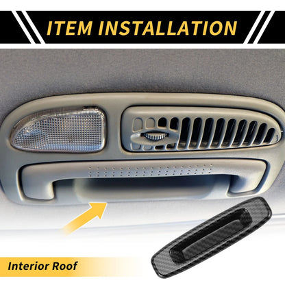 Carbon Fiber Pattern Roof Handle Cover Trim for Toyota Tundra (2014–2021)