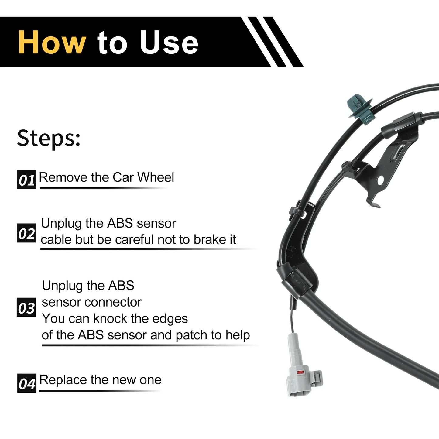ABS Wheel Speed Sensor for Toyota Tacoma Front Left (2016-2019)