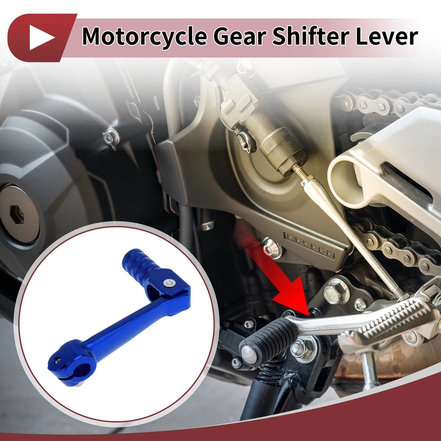 Folding / Gear Shifter Lever Blue for ZongShen NC250