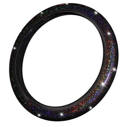 15" Diamond Bling Steering Wheel Cover for Car SUV - Anti-Slip (No Year)