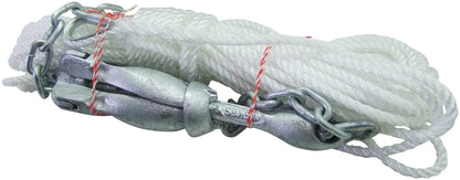 Kayak Anchor Kit for Jet Ski, Kayak, Canoe, Boat - 3.5 KG Grapnel, Rope