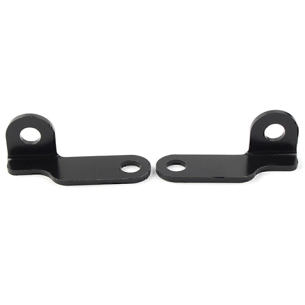 Black Fork Clamp Turn Signal Light Mounts for Harley Motorcycle