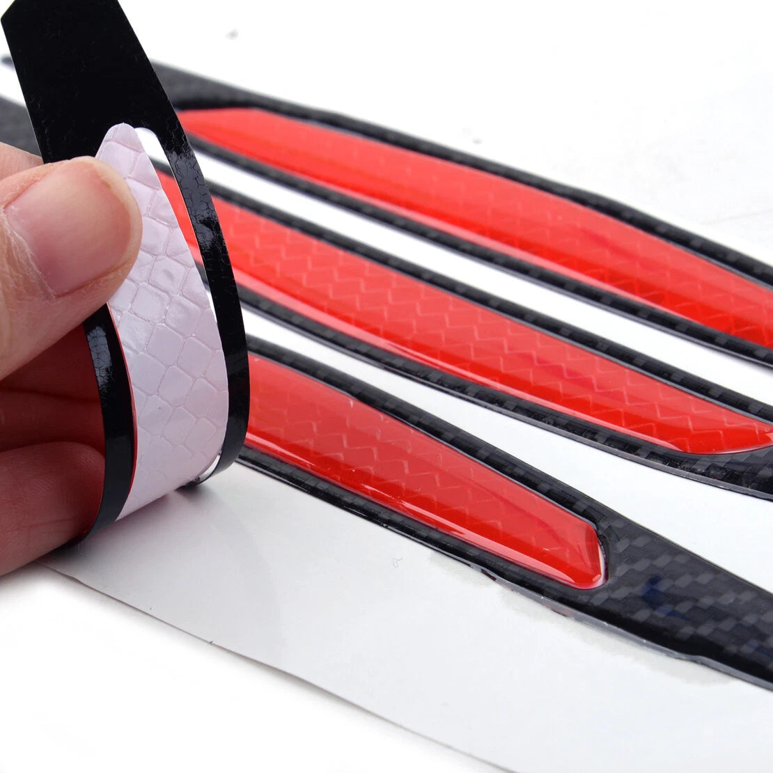 4Pcs Reflective Car Side Door Edge Protector Guard Stickers