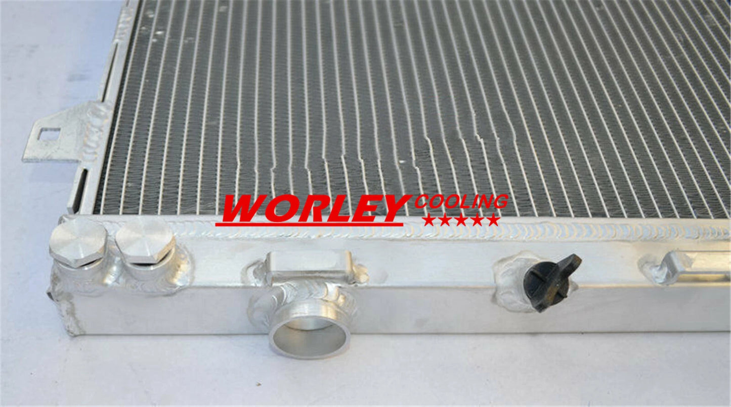 2 x QLD-2 ROWS Aluminum Radiator for BMW E30 M10 316i 318i (1982-1991)