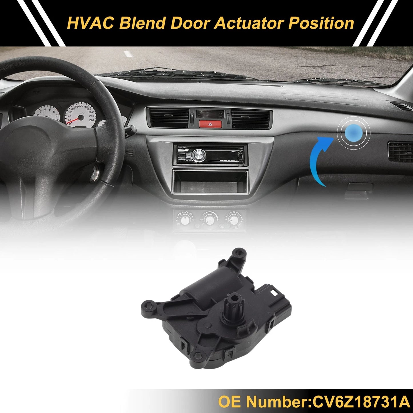 HVAC Heater Blend Door Actuator for Ford Focus (2012-2017)