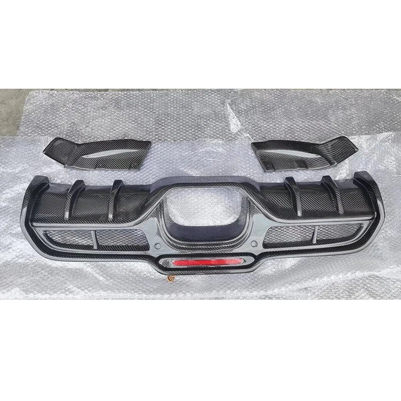 Carbon Fiber Rear Bumper Diffuser Cover Trim for Mini Cooper F54 F55 F56 F57 JCW