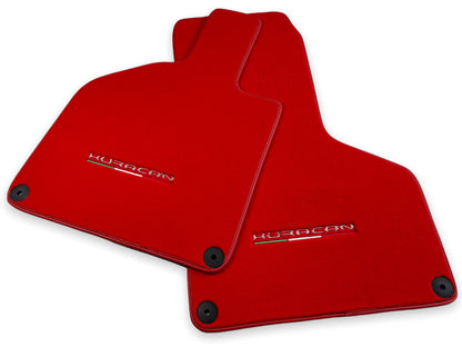 Floor Mats for Lamborghini Huracan 2014-2022 Red Tailored Carpets 2 x AutoWin