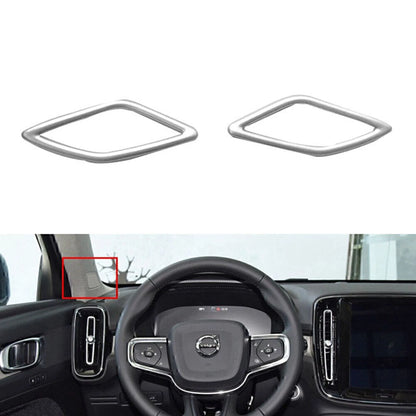 Matte Silver A-Pillar Speaker Covers for Volvo XC40 (2018-2020)