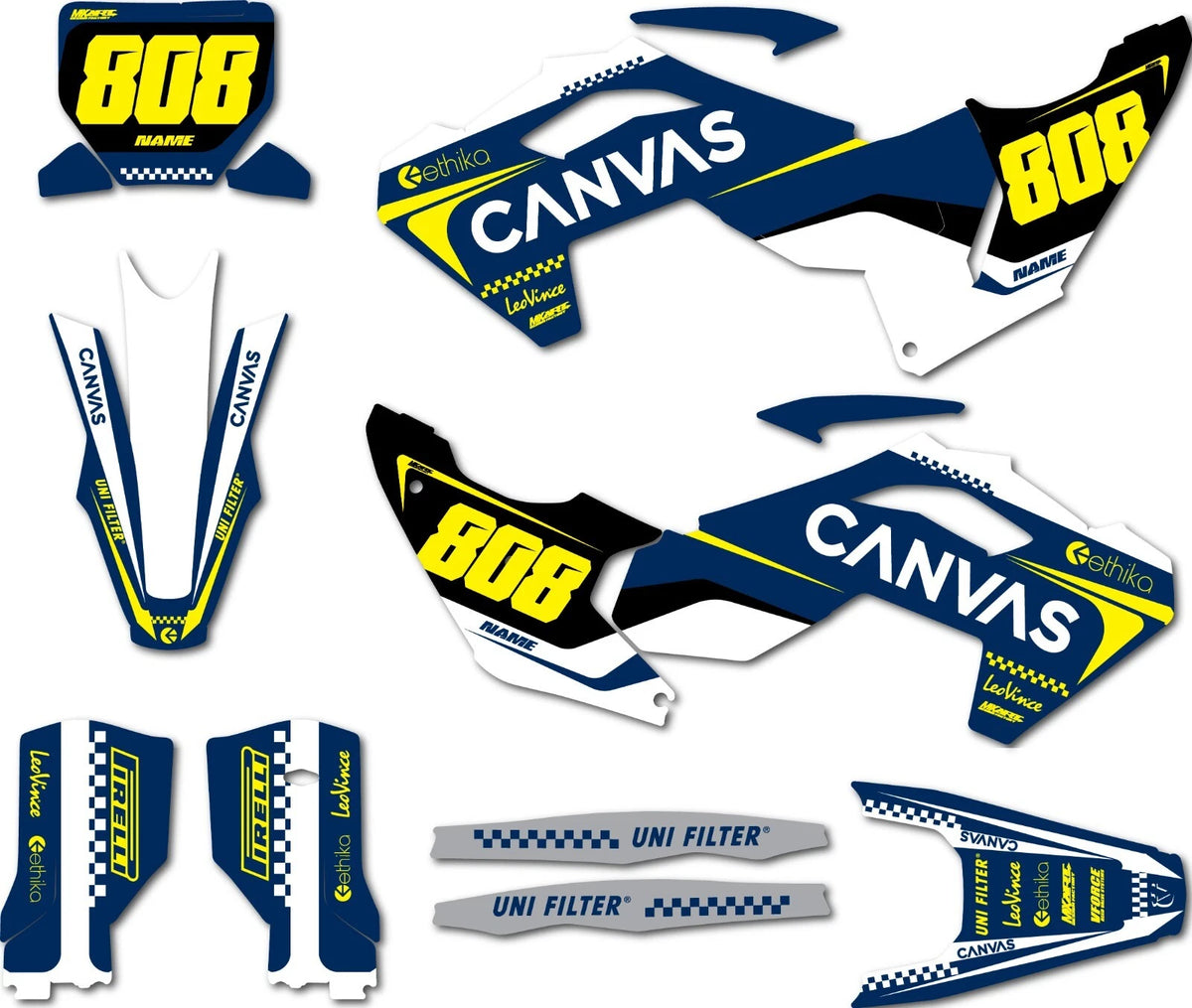 Custom Graphic Kit Reset Style for Husqvarna FC 250 (2023-2024)