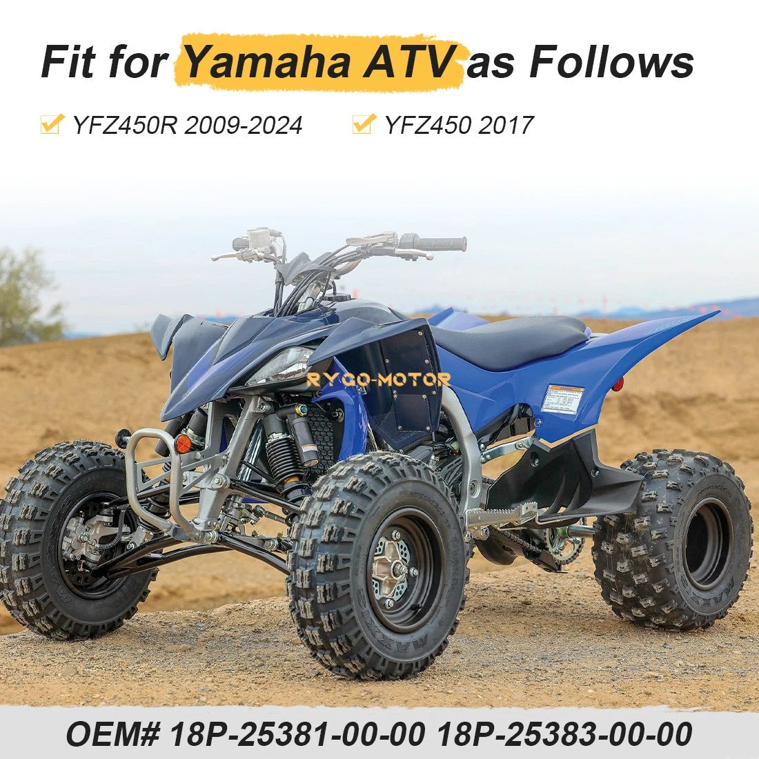 Rear Axle & Wheel Hub Collars for Yamaha YFZ450R (2009–2024)