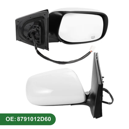 Right Side Door Mirror for Toyota Corolla (2009-2013) Manual Folding White