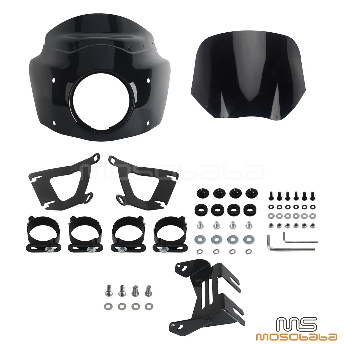 Headlight Fairing & Windshield Kit for Harley Softail Fat Bob 114 (18-24)