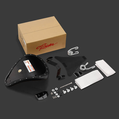Black Blue Driver Rider Seat for Harley Sportster 883 1200 (2004-2022)