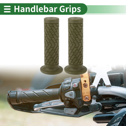 Handlebar Grips Cover 25mm TPU Green for Motorcycle