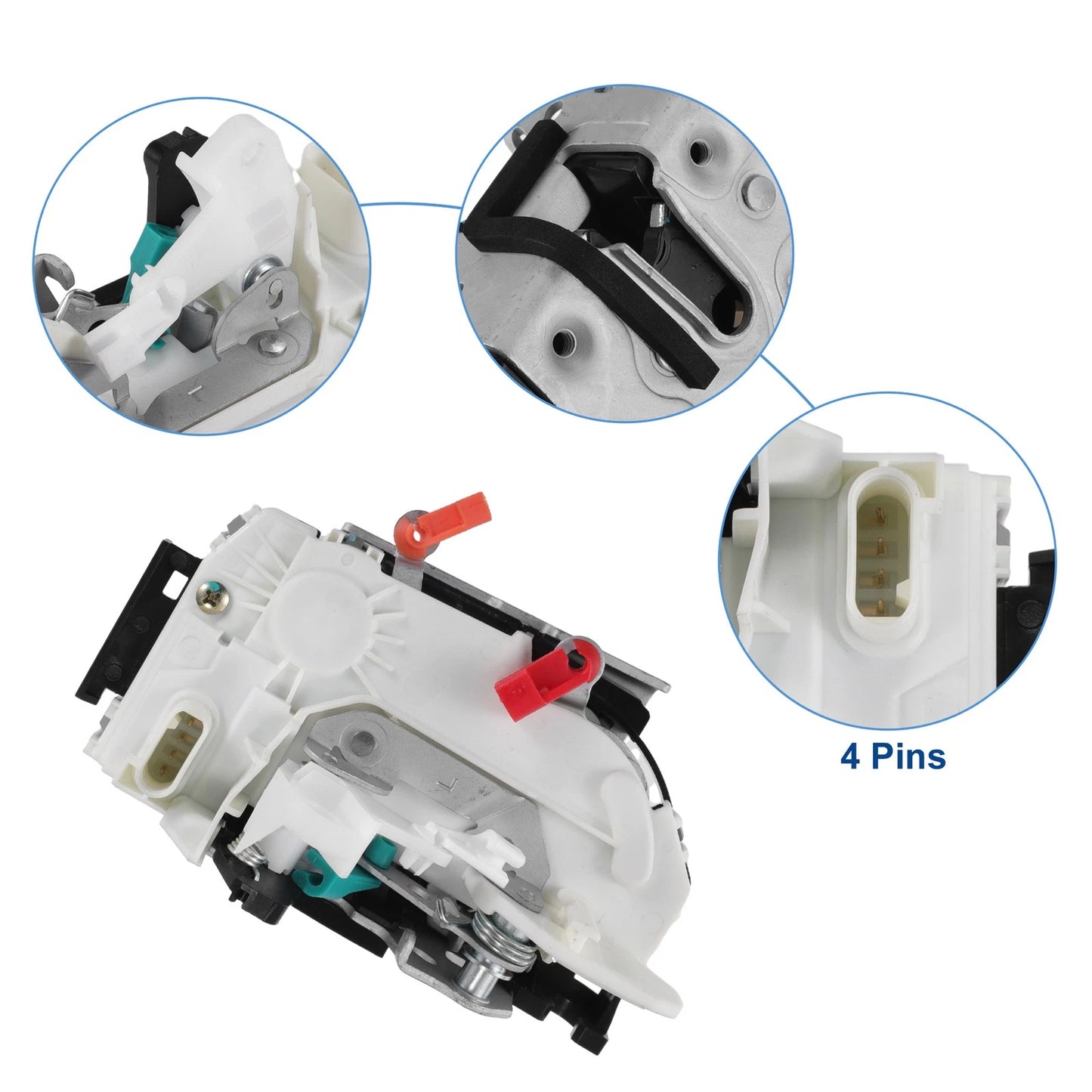 Front Left Power Door Lock Latch Actuator for Jeep Wrangler (2007-2018)