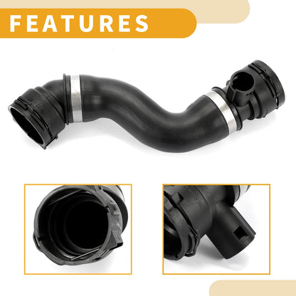 Radiator Hose for BMW 5 Series 2002-2010 2 x Rubber Black