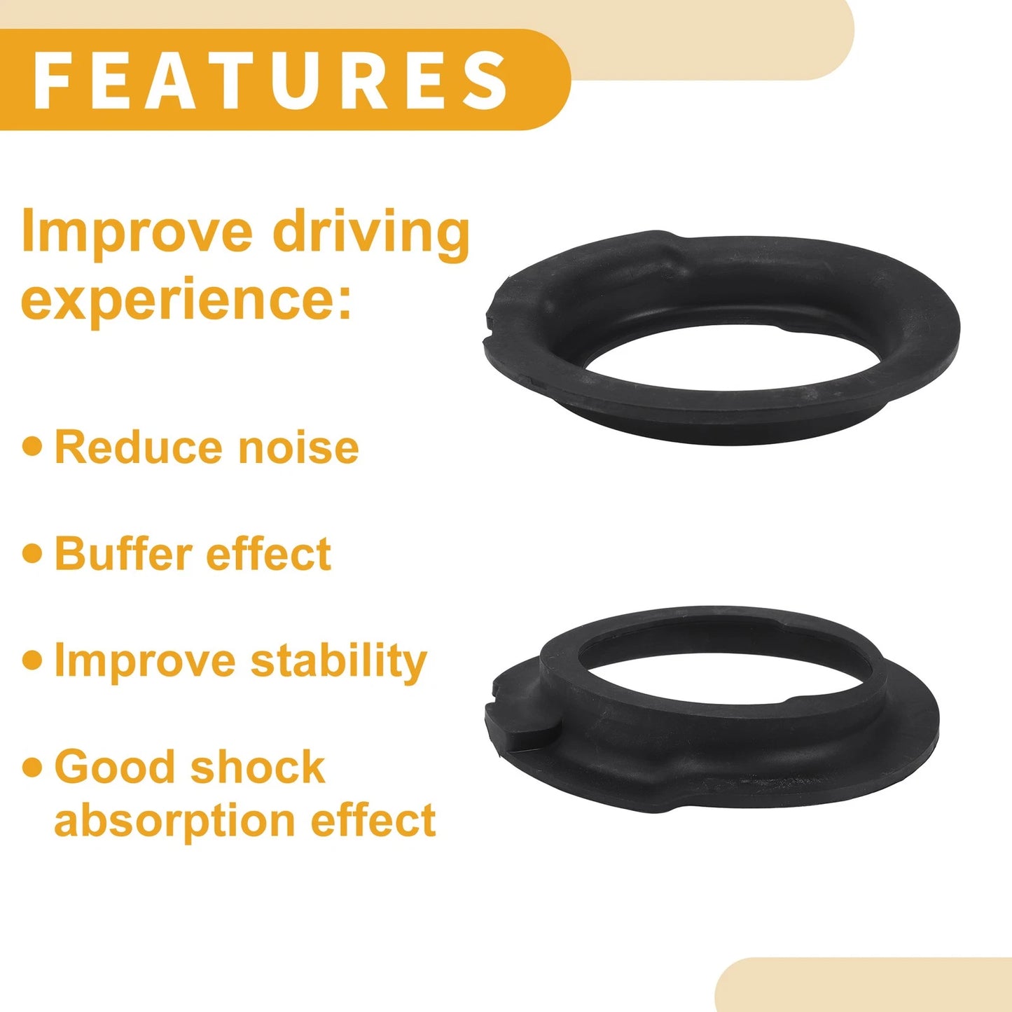 Coil Spring Insulators for BMW 528i 2000-2008 Rubber 1 x Set