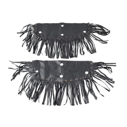 Front Rider Floorboard Fringe Covers for Honda, Yamaha, Harley