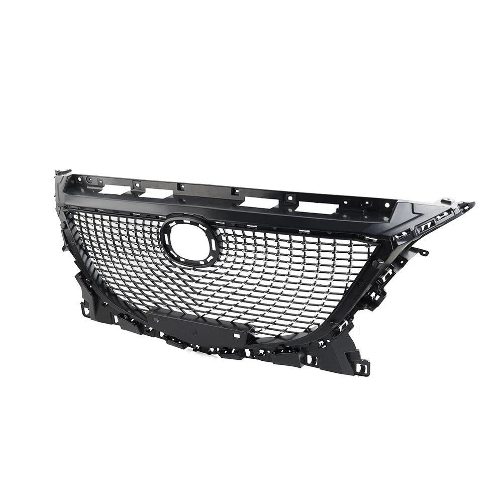 Diamond Style Front Middle Bumper Mesh Grille for Mazda 3 Axela (2014-2016)