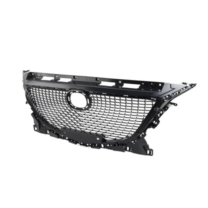 Diamond Style Front Middle Bumper Mesh Grille for Mazda 3 Axela (2014-2016)