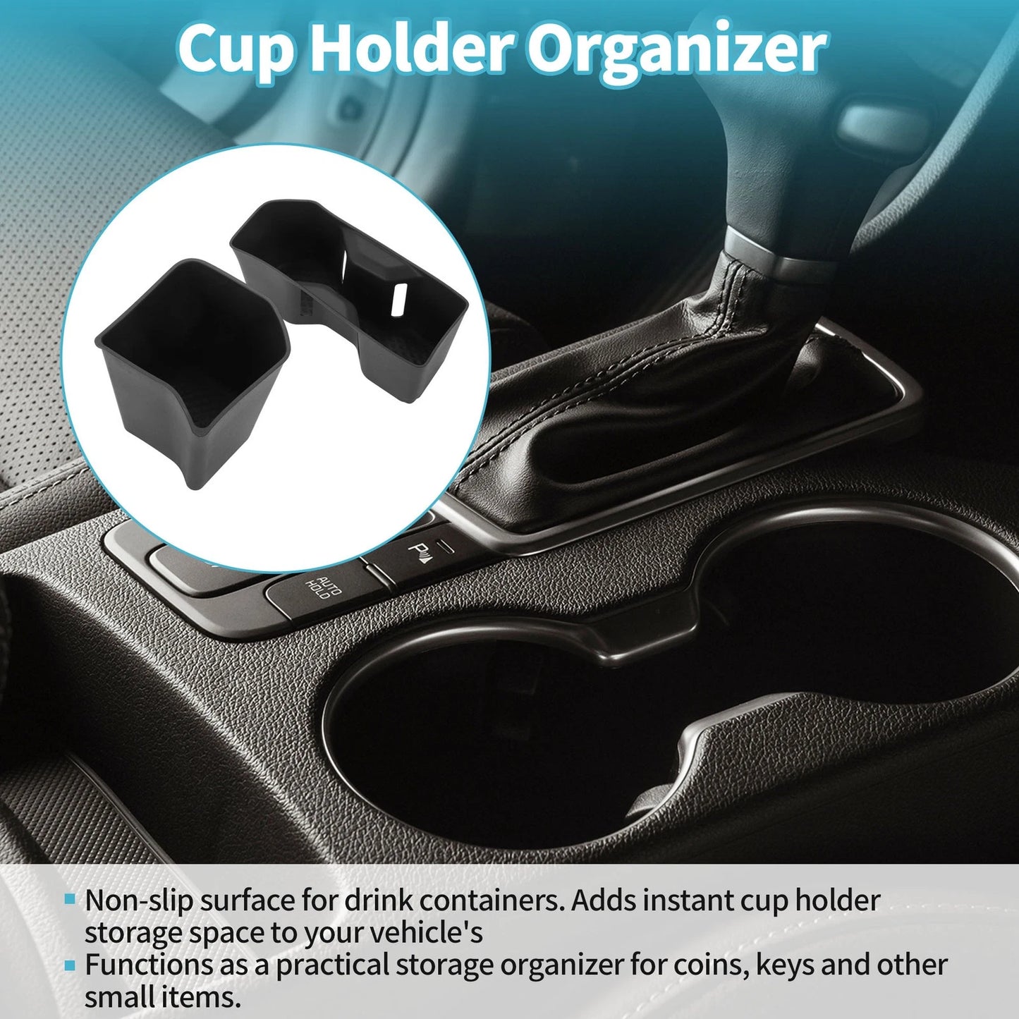 Center Console Cup Holder Organizer 1 x for Toyota Grand Highlander (2024–2026)