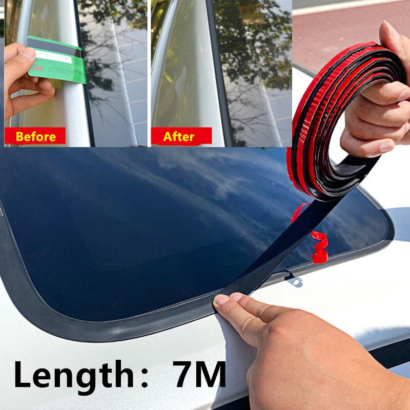 Windshield Roof Seal - 7M*14CM - Noise Insulation Rubber Strip Sticker for Car