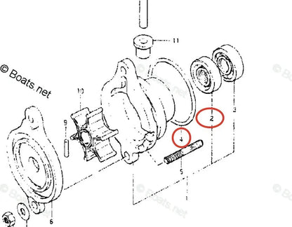 Suzuki Lower Unit Oil Seal O-ring for DT2/DT2.2G-Y 2.2 (K1-K5)