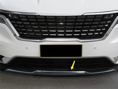 Front Bumper Bottom Molding Carbon Fiber Cover Trim for Kia Carnival (2022)