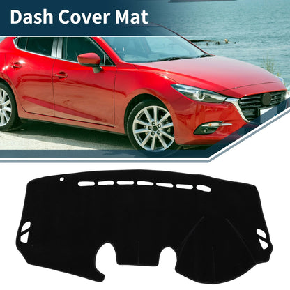 Dashboard Cover Mat for Mazda 2 Demio (2007-2014) Sun Protector Black