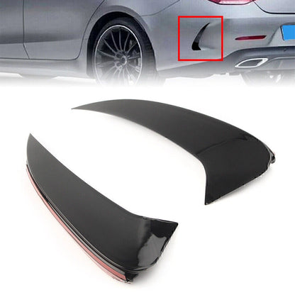 Rear Bumper Splitters for Mercedes C257 CLS450 CLS53AMG (2018-2020) Black