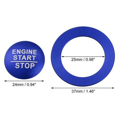 Engine Start Stop Button Cover Trim Kit for Jeep Cherokee & Dodge (2014-2023)