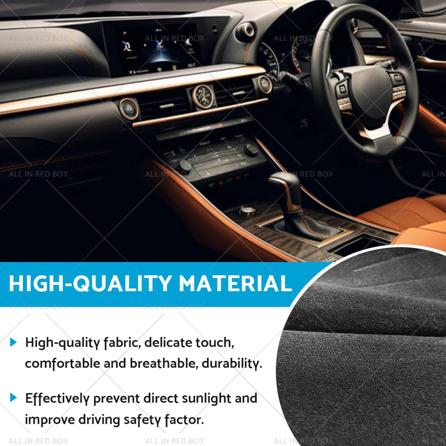 Dash Mat Carpet for Lexus RX 300 350 450 (2016-2019)