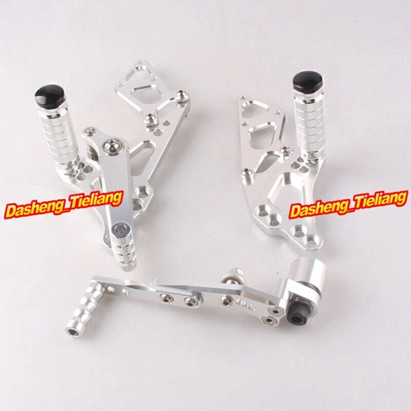 Rear Sets Foot Pegs for Suzuki GSXR 1000 K9 (2009-2010) - Silver Finish