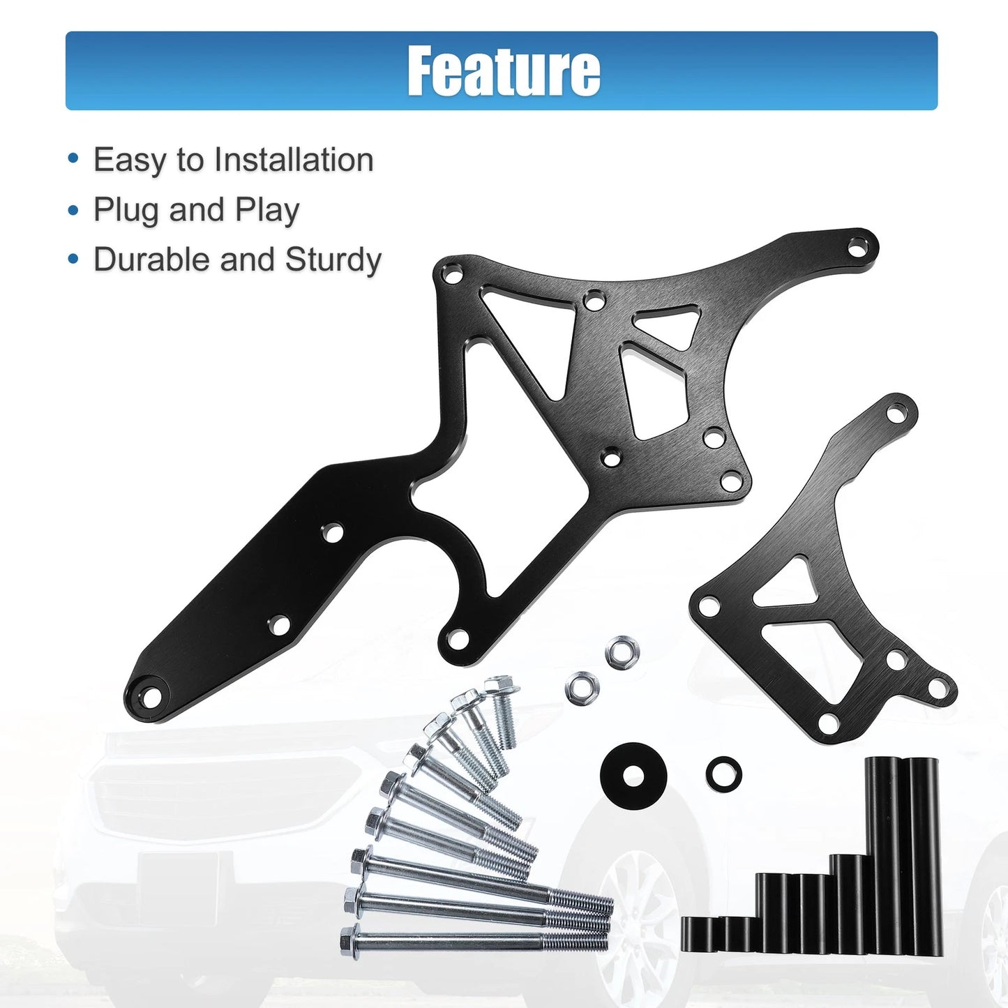 Set Engine Serpentine Alternator Bracket for Chevrolet LS1 LS2 LS3 Engines