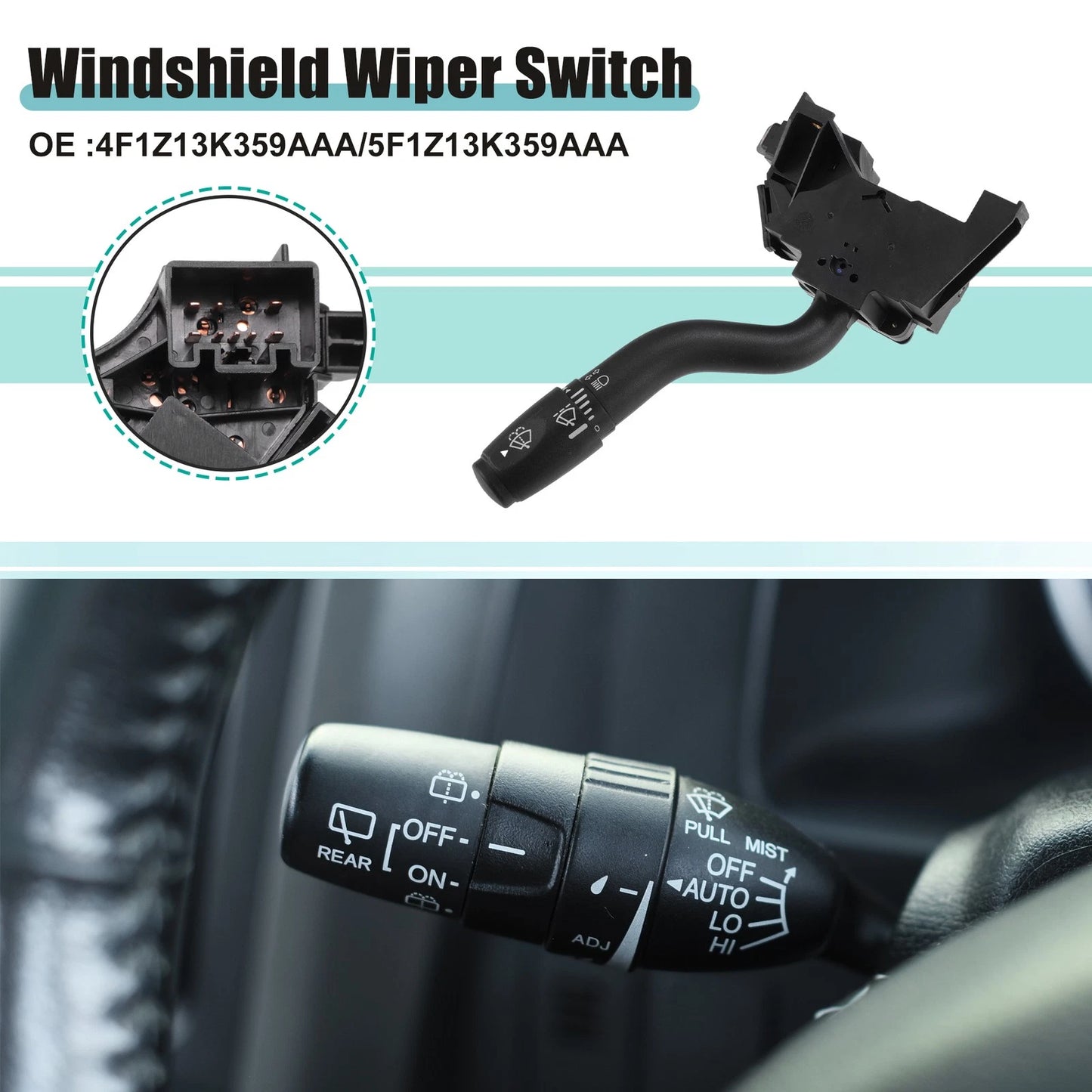 Front Windshield Wiper Switch for Ford E-150 (2010-2014)