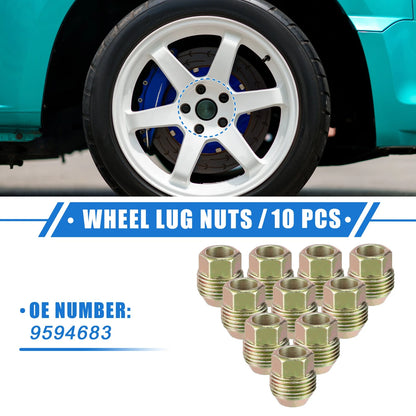 10pc M12x1.5 Wheel Lug Nut for Chevrolet Equinox & Chrysler Sebring