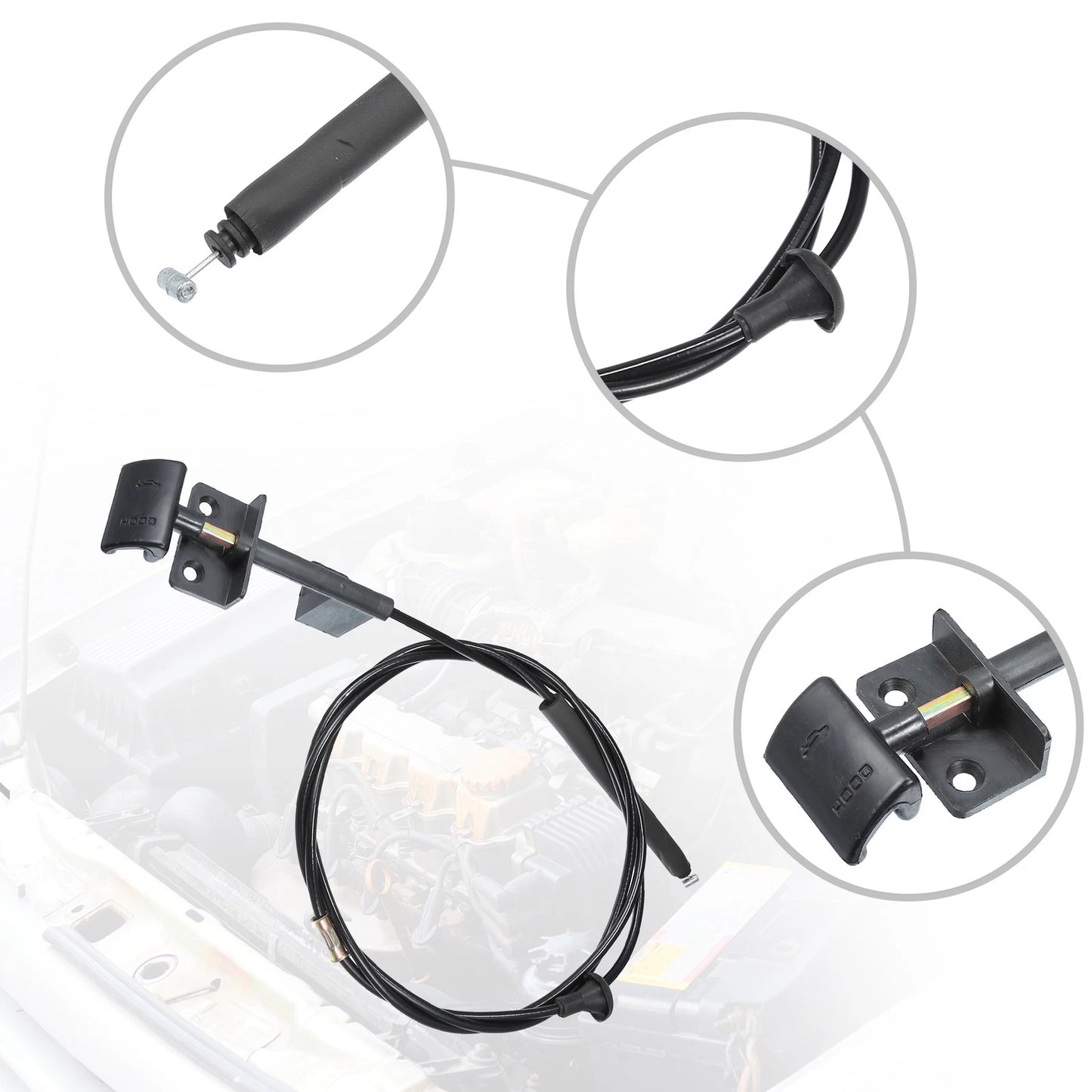 Front Hood Latch Release Cable for Chevrolet Camaro (1982-1992)