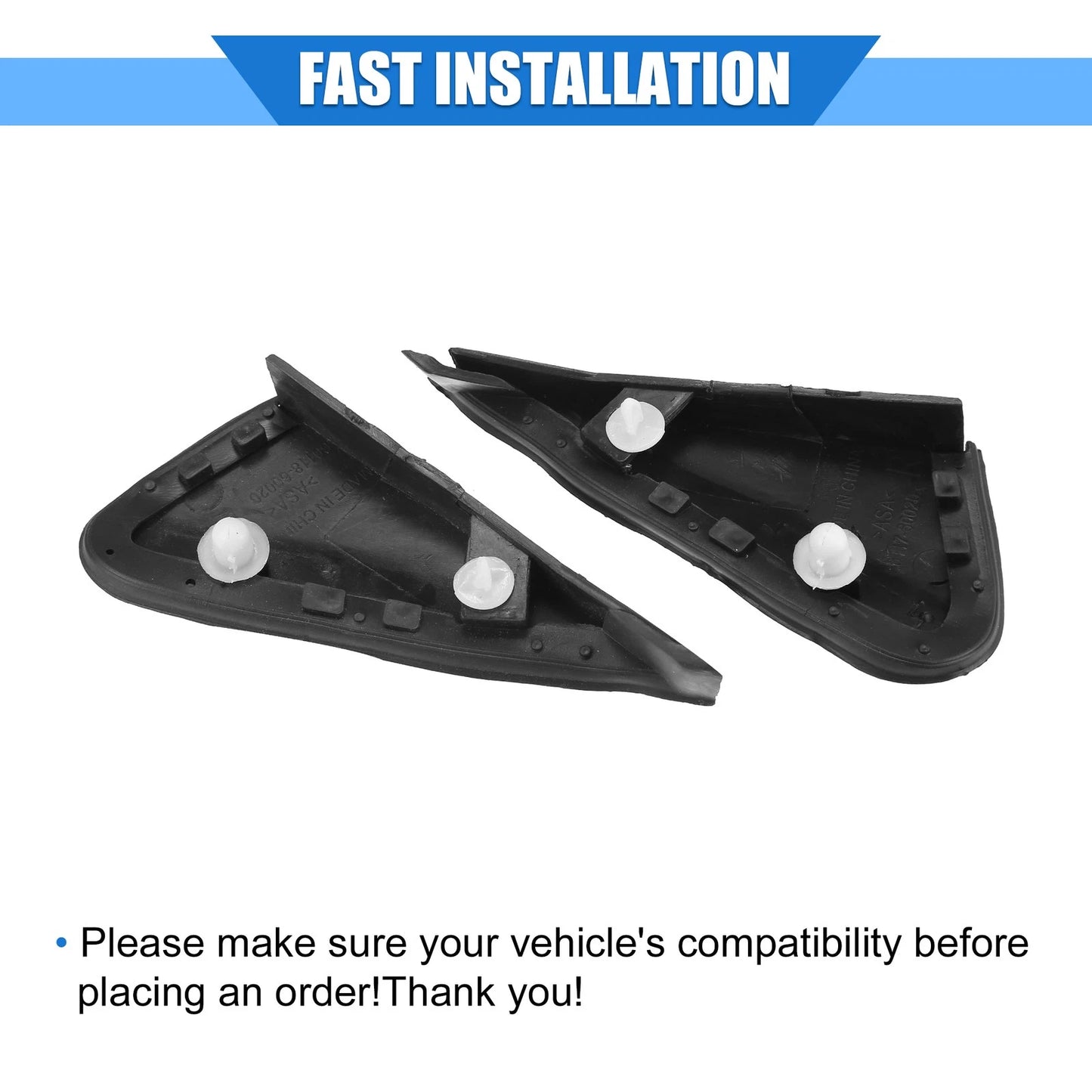 Left Right Mirror Corner Triangle Fender Covers for Toyota Land Cruiser