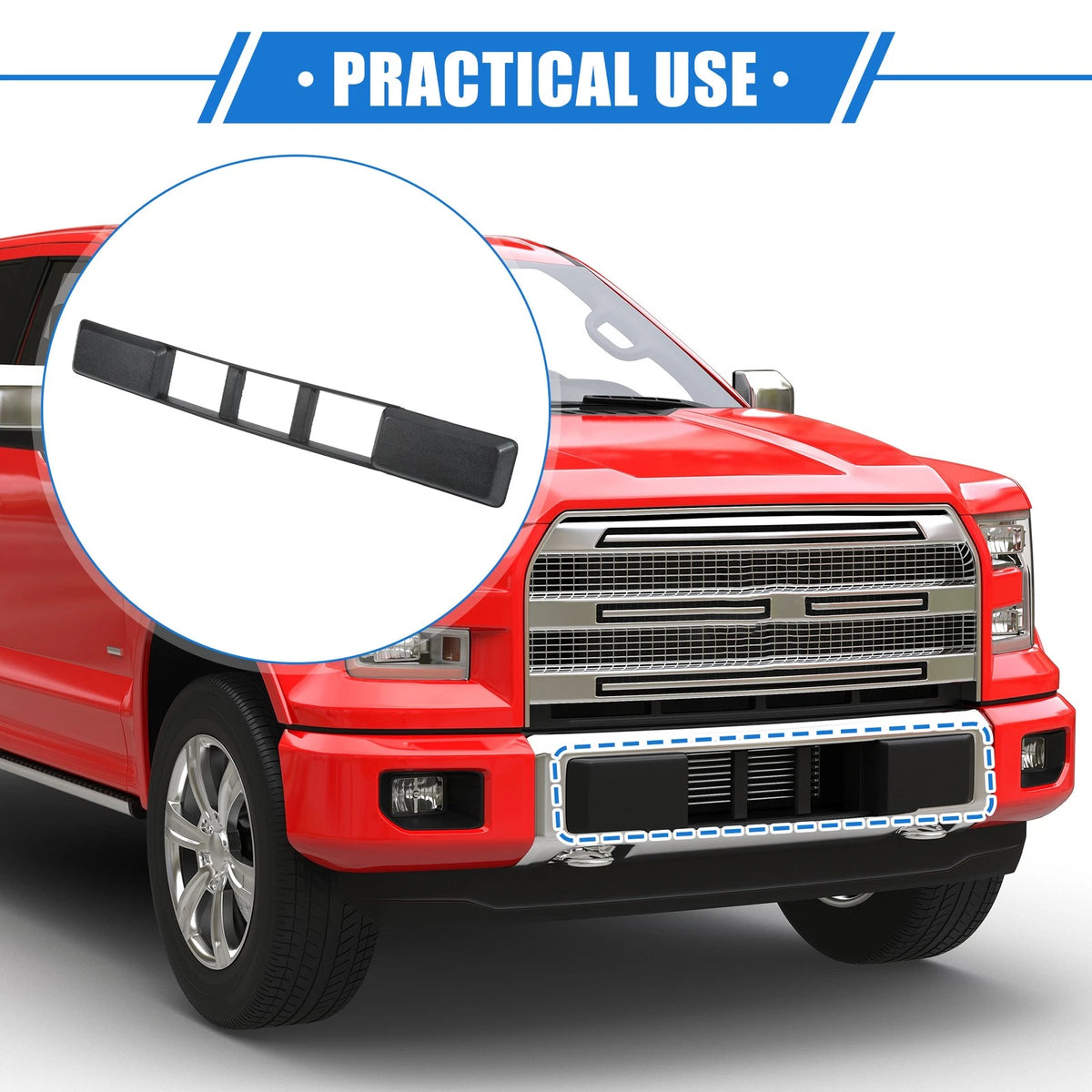 Front Bumper Trim Center Cover Kit for Ford F150 (2018-2020)