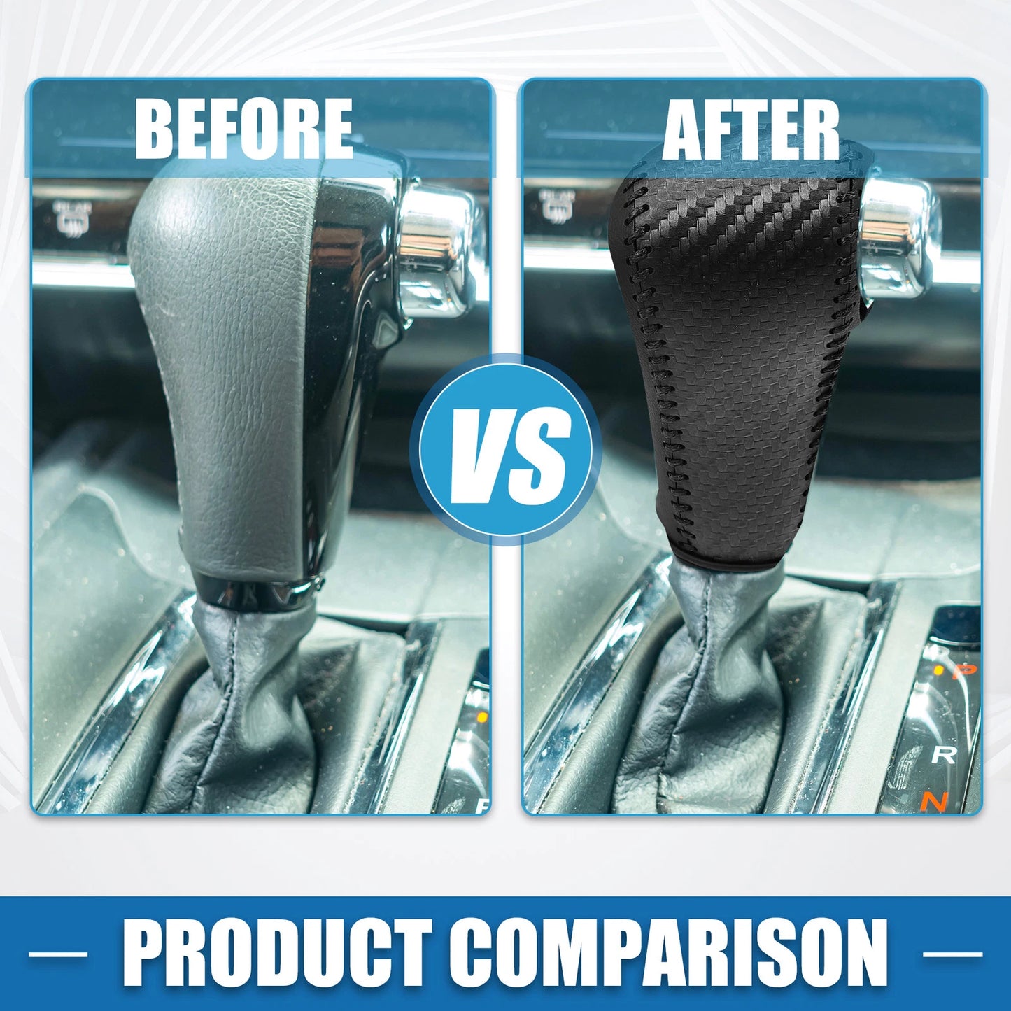 Gear Shift Lever Cover for Honda HR-V 2016-2022 Black
