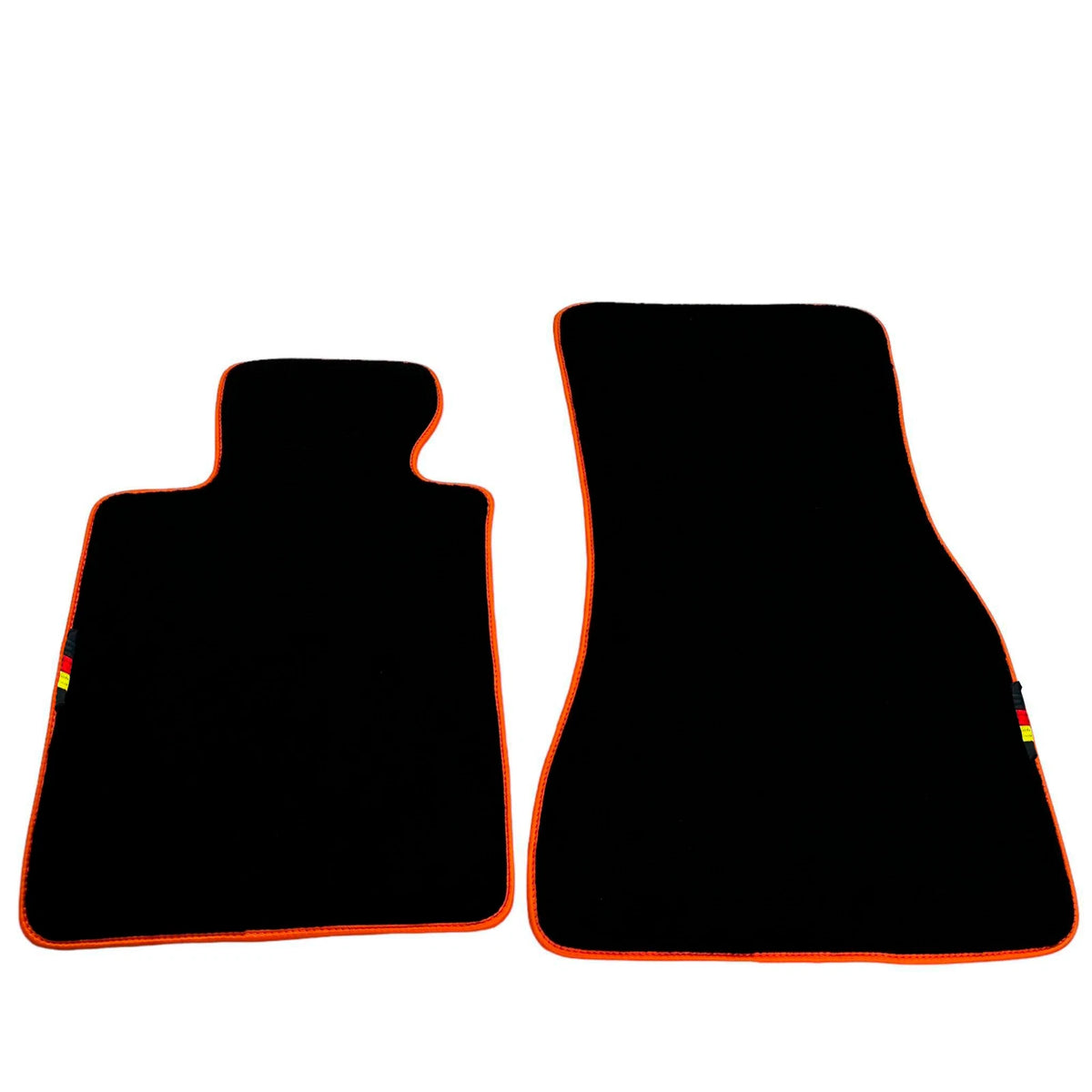 Black Floor Mats for BMW 3 Series M3 E46 with Orange Trim (2000-2006)