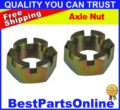 2 x CV Axle Nut / M24x1.5 / Castle Nut for SUBARU Brat (1982–1987)
