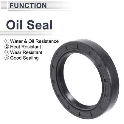 Oil Seal 50x70x12mm NBR Rubber Rotary Shaft Seal Black 5 Pcs for Make Model